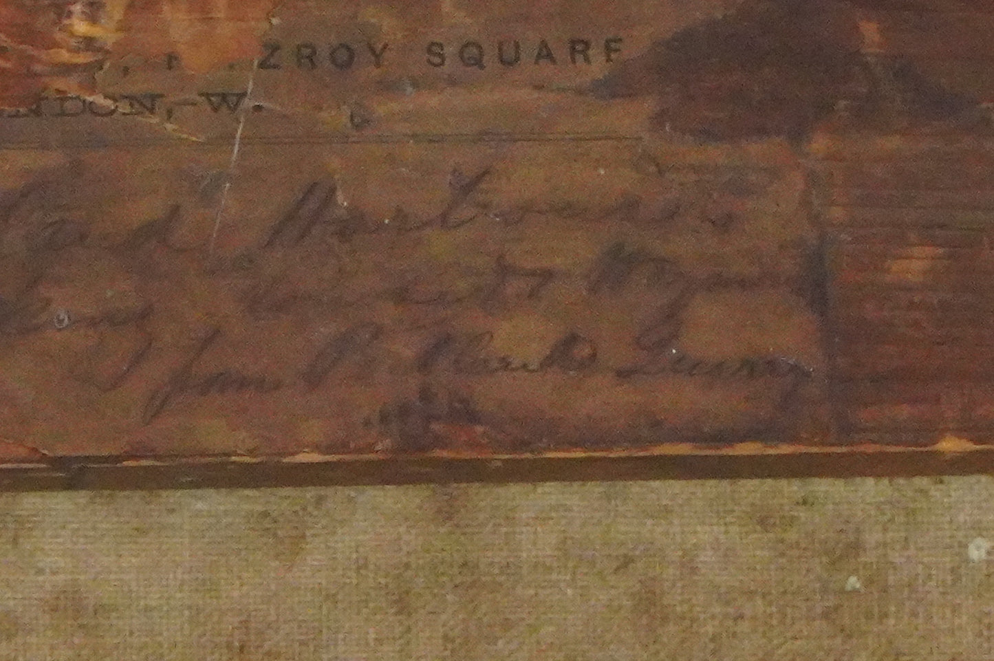 Industrial Coastal Landscape with Workers - Signed Oil on Canvas